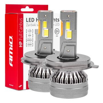 slomart LED žarnica AMiO H4/H19 HP Full Canbus, 12V/24V, 6500K