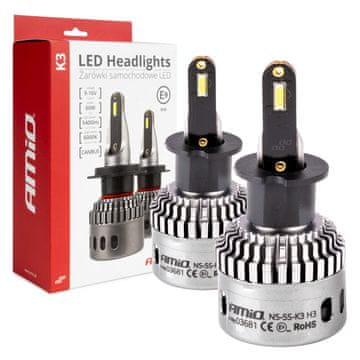 slomart LED žarnica AMiO K3 H3 Canbus, 12V, 6000K