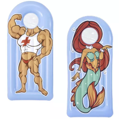 slomart BESTWAY 43421 Barvita napihljiva blazina s prozornim oknom