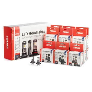 slomart AMiO Hybrid LED avtomobilske žarnice H1, H3, H4, H7, HB3, HB4, 6000K, Canbus, 16 kompletov