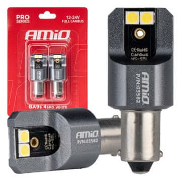 slomart Avtomobilske LED žarnice AMiO T4W BA9s, Full CANBUS, 6000K