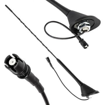 slomart Avtomobilska antena AMiO ANT11 bat z ojačevalcem, RAKU-2, 45,4 cm