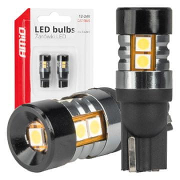 slomart LED žarnica AMiO CAN-BUS T10 W5W 9xSMD 3030 White (12/24V)