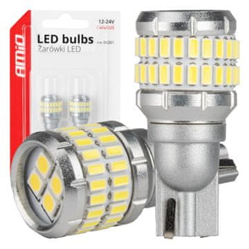 slomart AMiO T15 W16W LED žarnice CANBUS 52xSMD 3014/3030 White (12V/24V)