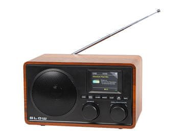 slomart Blow RK5 BT prenosni kuhinjski radio, FM/DAB+, Bluetooth, črno-rjav