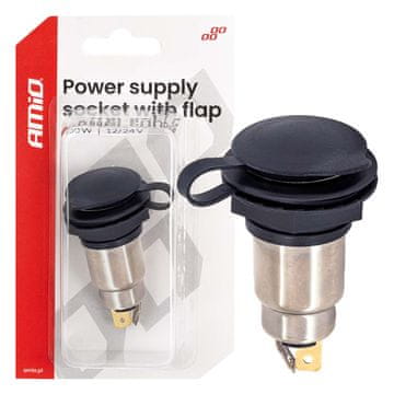 slomart Dodatna vtičnica za napajanje AMiO 250W, 12/24V, s pokrovom