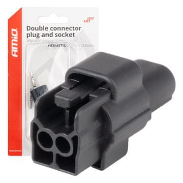 slomart AMiO 04346 vodoodporno električno vezje, 2-pin, 2.2mm