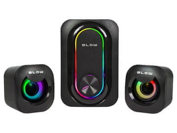 slomart Blow 66-399# 2.1 stereo zvočniki z RGB osvetlitvijo in nizkotonce