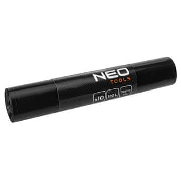 slomart NEO TOOLS vrečke za gradbeni odpad, črne, 120L, 10 kos, 50 mic