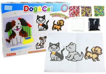 slomart LEAN TOYS Set koralnih mozaikov Pes in mačka 6000 el.