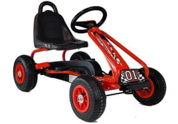 slomart LEAN TOYS G201 Pedalni Gokart, Rdeča