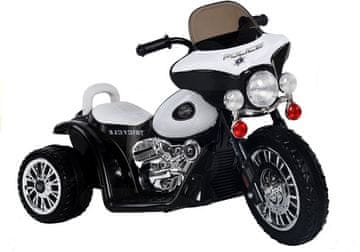 slomart Lean Cars Otroški motor na akumulator JT568, policija, črn