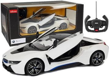 slomart RASTAR BMW i8 avto na daljinsko vodenje, 1:14, bela, samodejna vrata