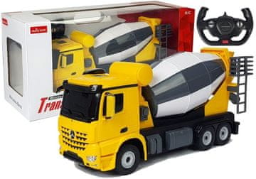 shumee Avtomobil na daljinsko upravljanje Mercedes-Benz Arocs Rastar 1:14 rumene barve z daljinskim upravljalnikom
