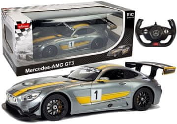 shumee Avtomobil na daljinsko upravljanje Mercedes AMG GT3 Rastar 1:14 siv z daljinskim upravljalnikom