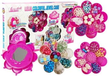 slomart LEAN TOYS Set kroglic za izdelavo nakita DIY, zložljivo (!) s ogledalom