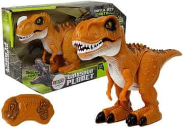 slomart Daljinsko voden dinozaver TYRANNOSAURUS R/C, rjav, zvok, luč