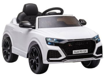slomart LEAN CARS Audi RS Q8 na akumulator, LED, MP3, daljinski upravljalnik, bela