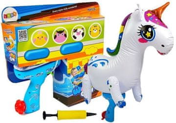 slomart Lean Toys Velika napihljiva vodna pištola Enorogec