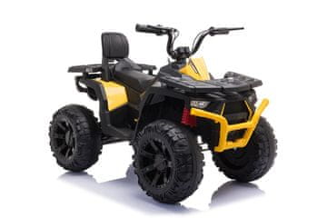 slomart LEAN CARS JC333 otroški akumulatorski quad, rumen, LED, MP3
