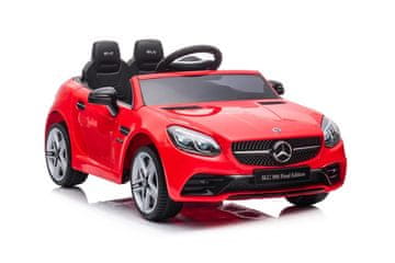 slomart LEAN CARS Mercedes SLC 300 otroški avto na akumulator, LED luči, MP3, daljinec, rdeč
