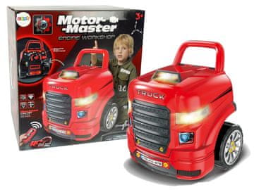 slomart LEAN TOYS Mehaničarski tovornjak za razstavljanje z orodji