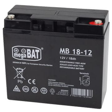 shumee Mega Bat gel avtomobilski akumulator za 12V18Ah baterijo