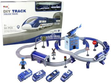 slomart LEAN TOYS Policijsko mestece z vlakom, 92 delov