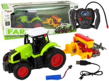 shumee Kmetijsko vozilo traktor z balirko R/C 1:16 zelene barve
