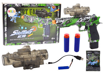 slomart Električna Pištola LEAN TOYS Water Blaster 2v1 Zelena
