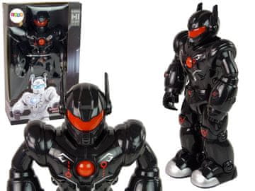 slomart LEAN TOYS Interaktivni robot, črn