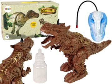 slomart LEAN TOYS Dinozaver z daljinskim upravljanjem, rjav