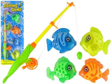slomart Igra ribolova LEAN TOYS z ribiško palico in 4 ribicami