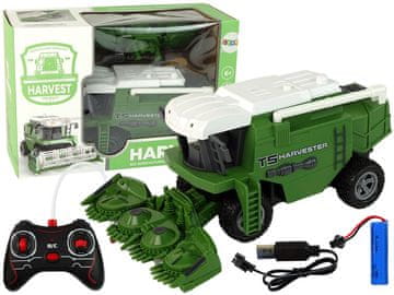 slomart Kombajn LEAN TOYS R/C T5 Harvester, zelen, s lučkami