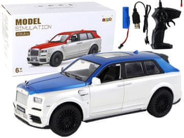 slomart LEAN TOYS RC Avto, 1:20, belo-modri, daljinsko voden