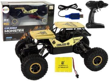 slomart Daljinsko vodeni avto LEAN TOYS, 1:18, črno-zlat