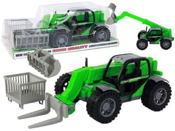 slomart Kmetijski stroj traktor z dvigalom, zelena