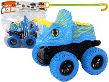 slomart LEAN TOYS Terenski Vozilo Triceratops na vzgon - modra