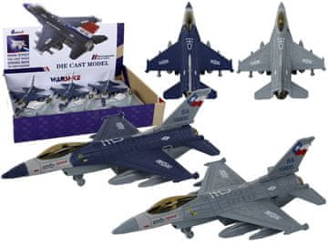 slomart LEAN TOYS Lovski letalski model z vzgonom - temno moder/siv