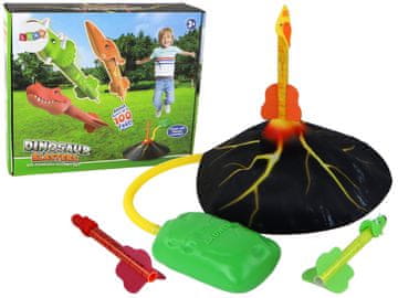 slomart LEAN TOYS Vulkanska Izstrelitev Raket Dinozavri, Notranja in Zunanja Igra