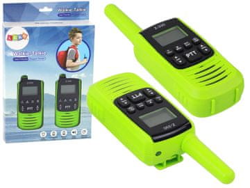 slomart LEAN TOYS Walkie-Talkie zelena, doseg 3 km