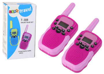 slomart LEAN TOYS Walkie Talkie za otroke, domet 3 km (roza)
