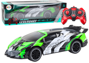 slomart LEAN TOYS RC Avto Šport 1:10 s lučmi, zelena