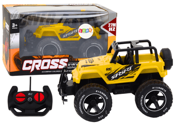 slomart Terenski avtomobil LEAN TOYS na daljinsko vodenje RC 1:18, rumen