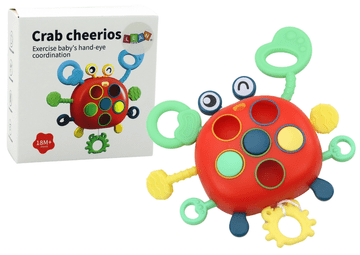 slomart LEAN TOYS Krab Sensoryczny, Interaktywny Gryzak