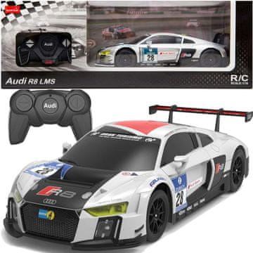 shumee Avtomobil na daljinsko upravljanje 1:24 Audi R8 LMS bele barve