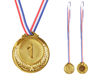 slomart Zlata medalja Lean Toys, 1. mesto, cinkova zlitina, 6,5 cm
