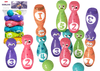 Komplet za kegljanje 'Smeškoti' Lean Toys, barviti keglji