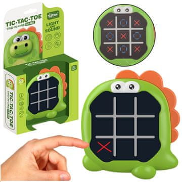 slomart LEAN TOYS Elektronska igra 3v1: Križci in krožci, Memory, Dinozaver