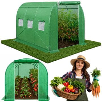 slomart LEAN vrtni tunel folija 2x3m, zelena UV